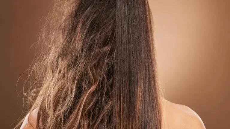rambut rusak dan mengembang