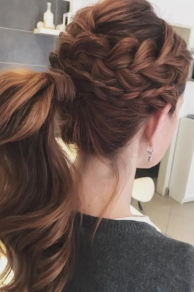 Gaya Rambut Braided Ponytail